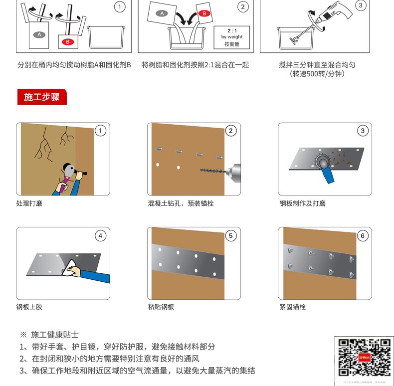 包钢灵寿粘钢加固施工过程